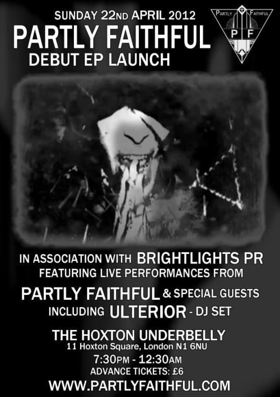 Partly Faithful EP Launch Flyer